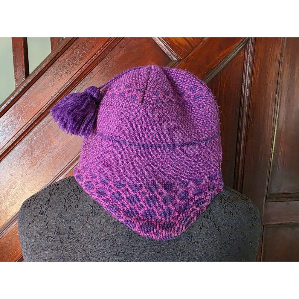 Patagonia Womens One Size Purple & Pink Knit Winter Hat
